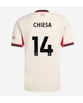 Billige Fotballdrakt Liverpool Federico Chiesa #14 Replika Bortedrakt 2025-26 Kortermet